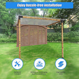 Roof Pergola Gazebo Shed Matte Black Steel Brackets DIY Kits - 45-Degree Angle