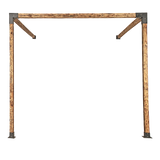 Roof Pergola Gazebo Shed Matte Black Steel Brackets DIY Kits - Extra Image