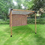 Roof Pergola Gazebo Shed Matte Black Steel Brackets DIY Kits - Extra Image