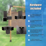 Roof Pergola Gazebo Shed Matte Black Steel Brackets DIY Kits - Extra Image