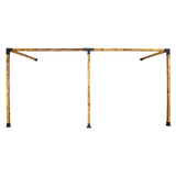 Roof Pergola Gazebo Shed Matte Black Steel Brackets DIY Kits - Extra Image