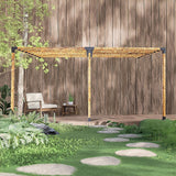Roof Pergola Gazebo Shed Matte Black Steel Brackets DIY Kits - Front View