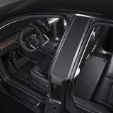 6 piece Tesla Model Y Floor Mats for Front and Rear Trunk Front Passenger and Driver Side - Front View