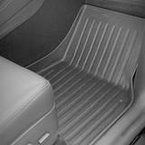 6 piece Tesla Model Y Floor Mats for Front and Rear Trunk Front Passenger and Driver Side - Top-Down View
