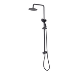 WELS 8 Rain Shower Head Set Rounded Dual Heads Faucet High Pressure Hand Held