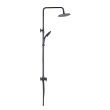 WELS 8 Rain Shower Head Set Rounded Dual Heads Faucet High Pressure Hand Held