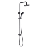 WELS 8 Rain Shower Head Set Rounded Dual Heads Faucet High Pressure Hand Held