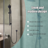 Hand Held Shower Rail Soap Dish Bathroom Set - Extra Image