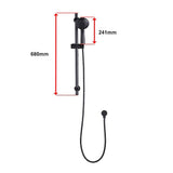 Hand Held Shower Rail Soap Dish Bathroom Set - Extra Image