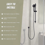 Hand Held Shower Rail Soap Dish Bathroom Set - Extra Image