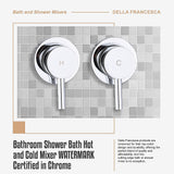Bathroom Shower Bath Hot and Cold Mixer WATERMARK Certified in Chrome - Extra Image