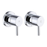 Bathroom Shower Bath Hot and Cold Mixer WATERMARK Certified in Chrome - Low Angle