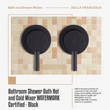 Bathroom Shower Bath Hot and Cold Mixer WATERMARK Certified in Black - Extra Image