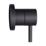 Bathroom Shower Bath Hot and Cold Mixer WATERMARK Certified in Black - Close-Up Angle