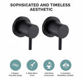 Bathroom Shower Bath Hot and Cold Mixer WATERMARK Certified in Black