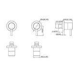 Bathroom Shower Bath Hot and Cold Mixer WATERMARK Certified in Black - Extra Image