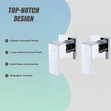 Bathroom Shower Bath Hot and Cold Square Mixer WATERMARK Certified in Chrome - Extra Image