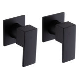 Bathroom Shower Bath Hot and Cold Square Mixer WATERMARK Certified in Black - Extra Image