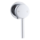 Single Round Shower Bath Mixer Tap Bathroom WATERMARK Approved - Low Angle