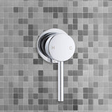 Single Round Shower Bath Mixer Tap Bathroom WATERMARK Approved - 45-Degree Angle