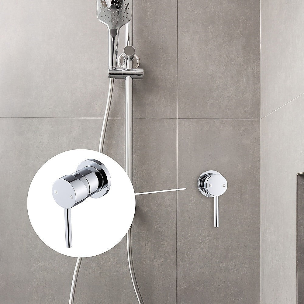 Single Round Shower Bath Mixer Tap Bathroom WATERMARK Approved