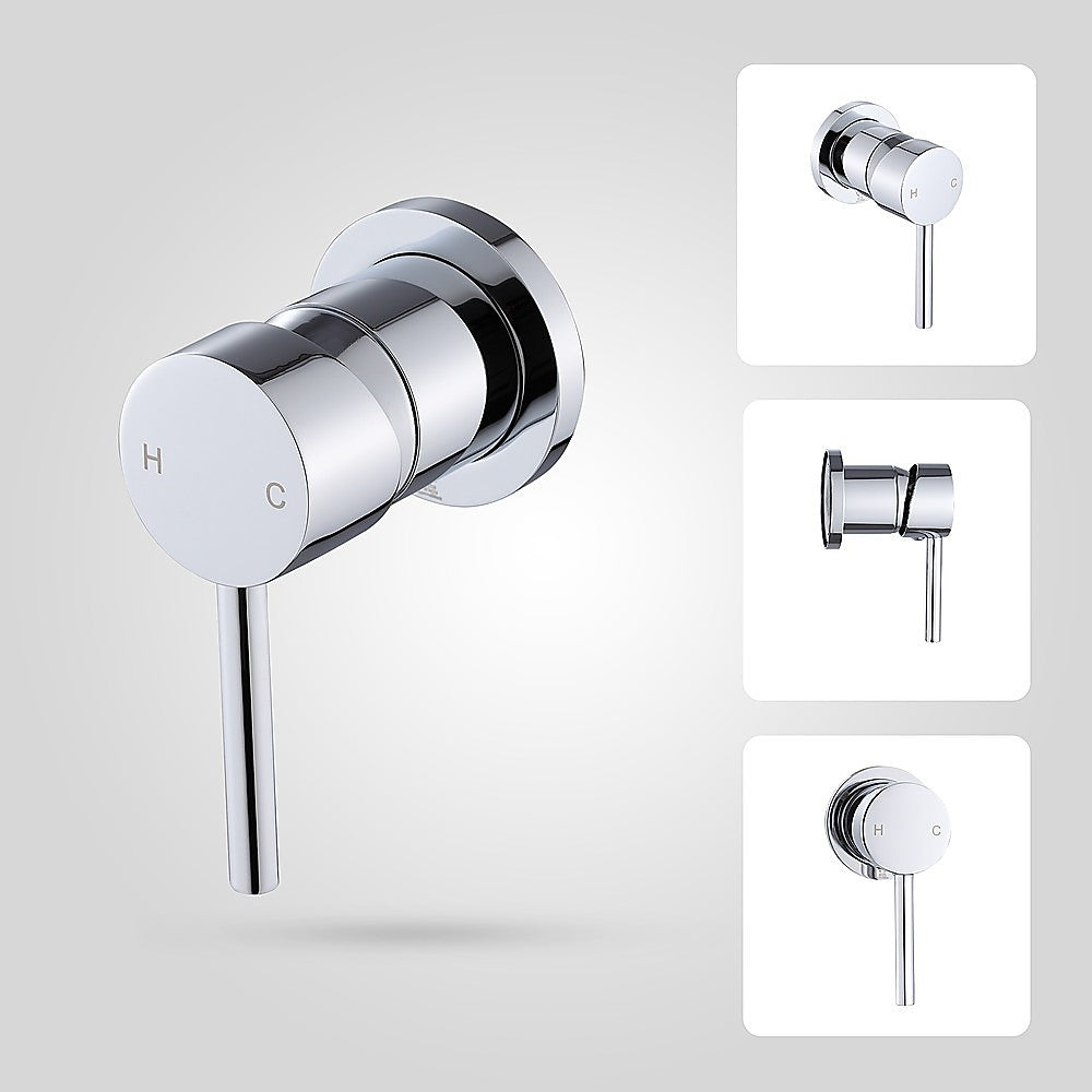 Single Round Shower Bath Mixer Tap Bathroom WATERMARK Approved