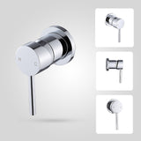 Single Round Shower Bath Mixer Tap Bathroom WATERMARK Approved - Extra Image