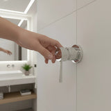 Single Round Shower Bath Mixer Tap Bathroom WATERMARK Approved - Rear View