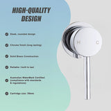 Single Round Shower Bath Mixer Tap Bathroom WATERMARK Approved - Extra Image