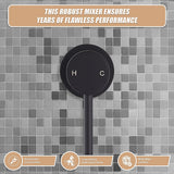 Single Round Shower Bath Mixer Tap Bathroom WATERMARK Approved - Extra Image