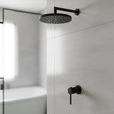 Single Round Shower Bath Mixer Tap Bathroom WATERMARK Approved - Low Angle