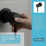Single Round Shower Bath Mixer Tap Bathroom WATERMARK Approved - Extra Image
