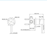 Single Round Shower Bath Mixer Tap Bathroom WATERMARK Approved - Extra Image