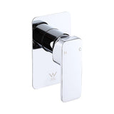 Single Square Shower Bath Mixer Tap Bathroom WATERMARK Approved in Chrome
