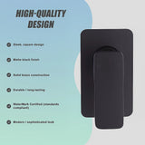 Single Square Shower Bath Mixer Tap Bathroom WATERMARK Approved in Black