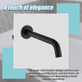 220mm Bath Spout in Matte Black Finish - Extra Image