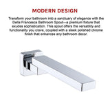 Bath In Wall Swivel Spout in Polished Chrome Finish - Extra Image