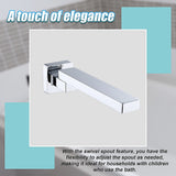 Bath In Wall Swivel Spout in Polished Chrome Finish - Extra Image