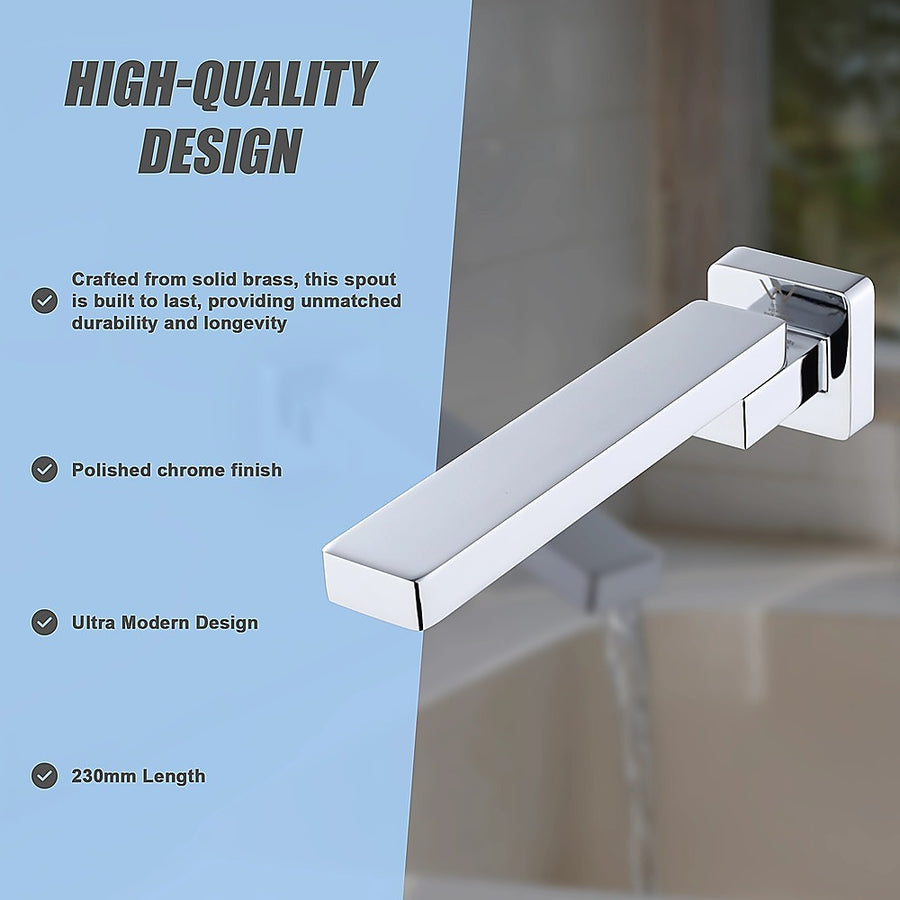 Bath In Wall Swivel Spout in Polished Chrome Finish
