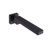 Bath In Wall Swivel Spout in Matte Black - Top-Down View