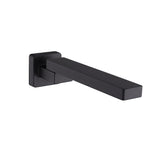 Bath In Wall Swivel Spout in Matte Black - Low Angle