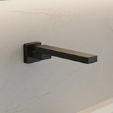 Bath In Wall Swivel Spout in Matte Black - Front View