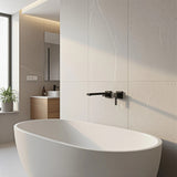 Bath In Wall Swivel Spout in Matte Black - Close-Up Angle