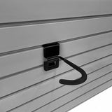 Garage Slatwall Retail Store Display Wall Mount Storage J Hooks - Front View