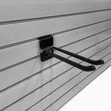 Garage Slatwall Retail Store Display Wall Mount Storage Double Hooks - Front View