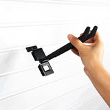 Garage Slatwall Retail Store Display Wall Mount Storage Double Hooks - Close-Up Angle