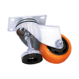 Leveling Casters Swivel Wheels Set of 4, 360 kg Total Load Capacity - Top-Down View