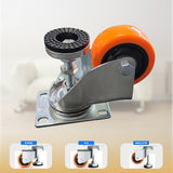 Leveling Casters Swivel Wheels Set of 4, 360 kg Total Load Capacity - Close-Up Angle