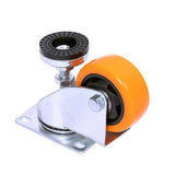 Leveling Casters Swivel Wheels Set of 4, 360 kg Total Load Capacity - Top-Down View