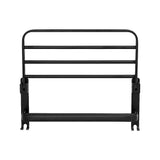 Towel Rack Folding Holder with Hook Accessories Wall Hanger Aluminium Bar Shelf - Top-Down View